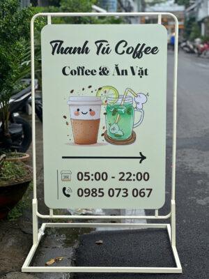 Standee bảng dựng cho quán coffee