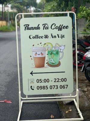 Standee bảng dựng cho quán coffee