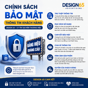 Chính sách bảo mật thông tin sản phẩm tại Design 65