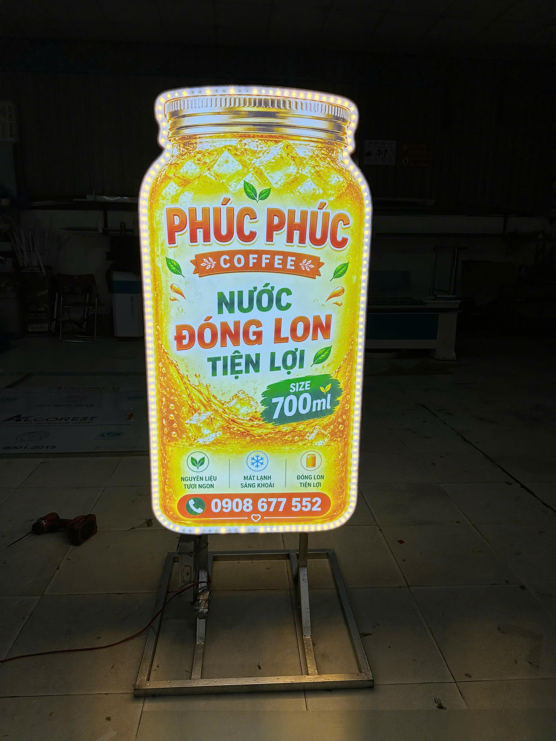 Hộp đèn mica mô hình