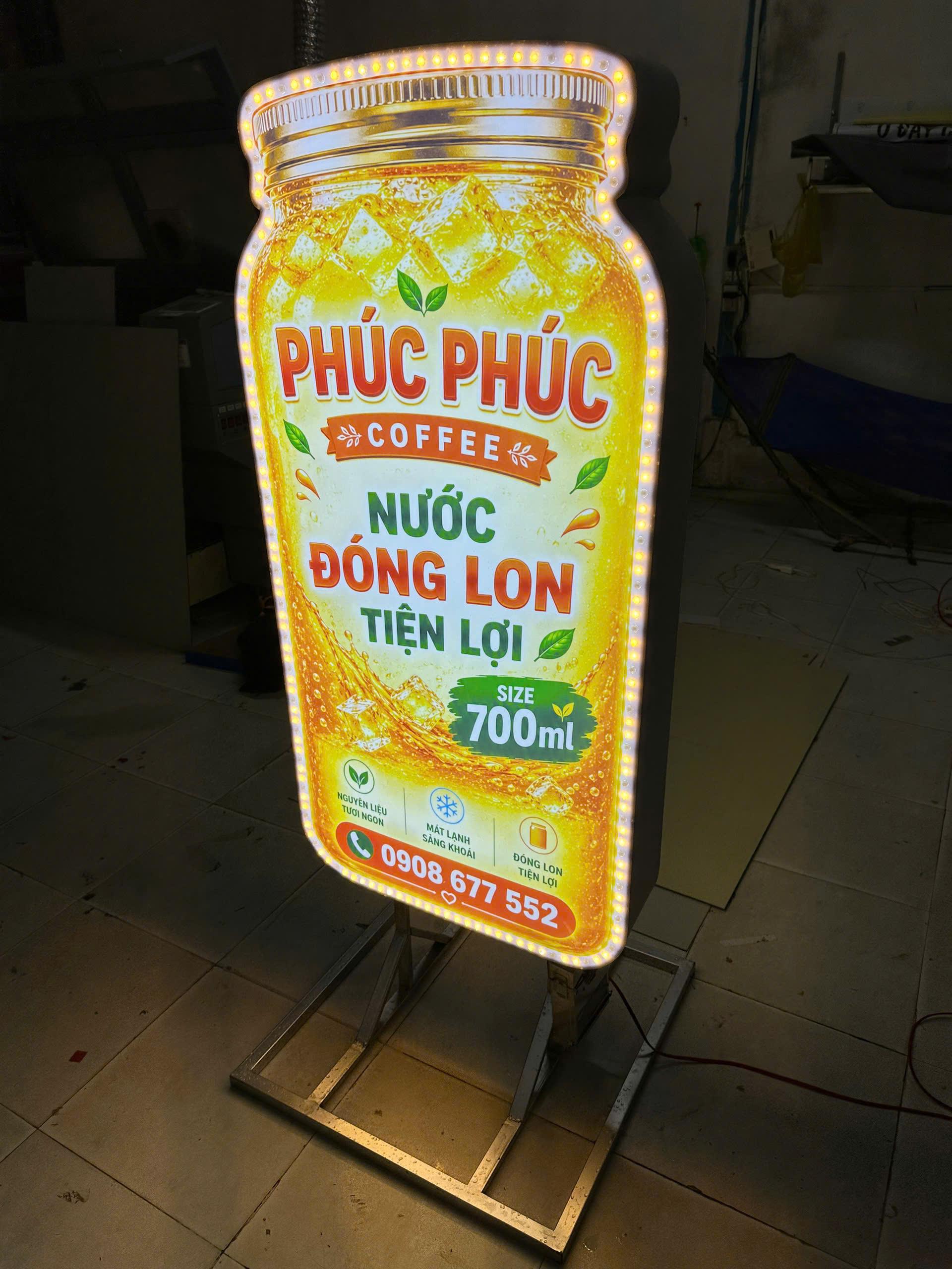 Hộp đèn mica mô hình